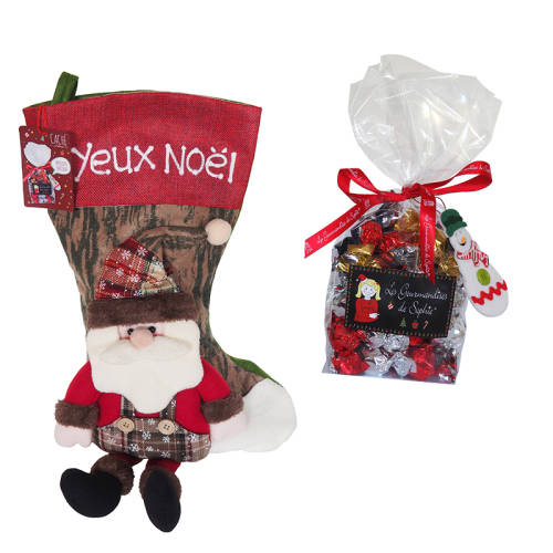 Soseta de Craciun + punga de bomboane - Melange confiserie de Noel | Les Gourmandises de Sophie