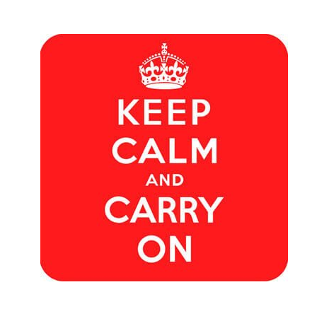 Suport pentru pahar - Keep Calm & Carry On | Dean Morris 