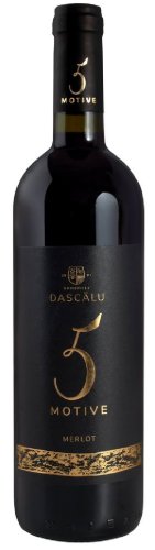 Vin rosu - 5 Motive, Merlot, demisec, 2016 | Domeniile Dascalu