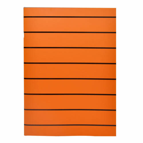 Caiet Stripes, A4, capsat, 40 file, portocaliu