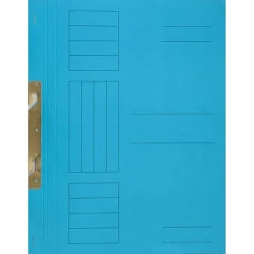 Dosar incopciat 1/1, carton supercolor, albastru, 10buc/set
