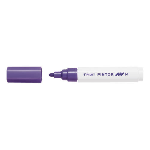 Marker cu vopsea Pilot Pintor, varf rotund, 1.4 mm, violet