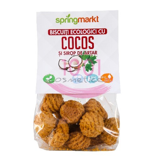 Springmarkt biscuiti ecologici cu cocos si ulei de artar