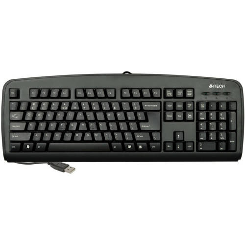 A4tech Tastatura A4-Tech EVO Stilo, standard, PS/2, neagra, US