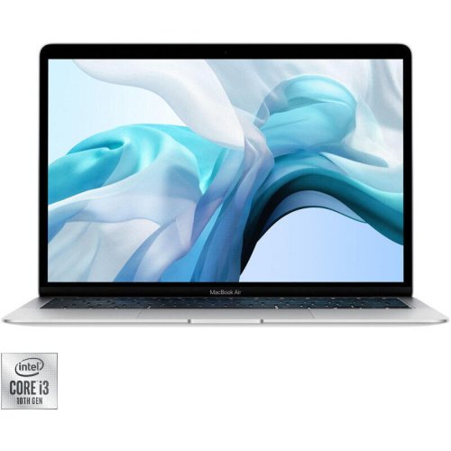Apple Resigilat: Laptop Apple 13.3'' MacBook Air 13 with Retina True Tone, Ice Lake i3 1.1GHz, 8GB DDR4X, 256GB SSD, Intel Iris Plus, macOS Catalina, Silver, INT keyboard, Early 2020