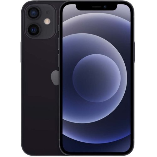 Apple Telefon Mobil Apple iPhone 12 mini, Super Retina XDR OLED 5.4, 256GB Flash, Camera Duala 12 + 12 MP, Wi-Fi, 5G, iOS (Negru)