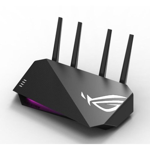 Asus Router gaming wireless ASUS GS-AX3000, WiFi 6, MU-MIMO, Mobile Game Mode, compatibil PS5, Instant Guard, Gear Accelerator, 4 antene Wi-Fi