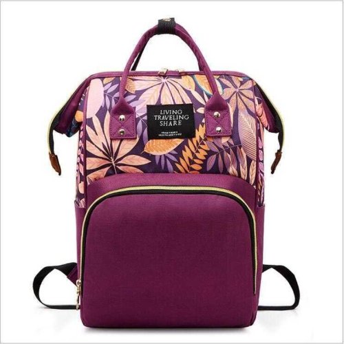 Bambinice Rucsac multifunctional mamici Leaves Bambinice BN028, Mov