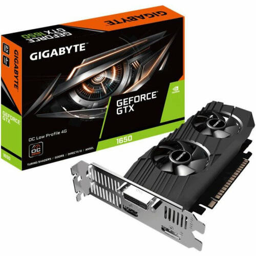 Gigabyte Placa video GIGABYTE GeForce GTX 1650 Low Profile OC 4GB GDDR5 128-bit