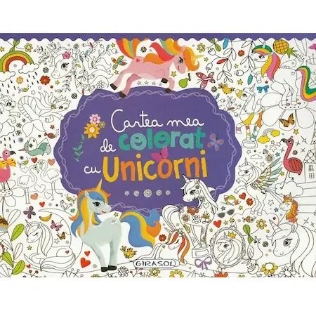 GIRASOL Cartea mea de colorat cu unicorni