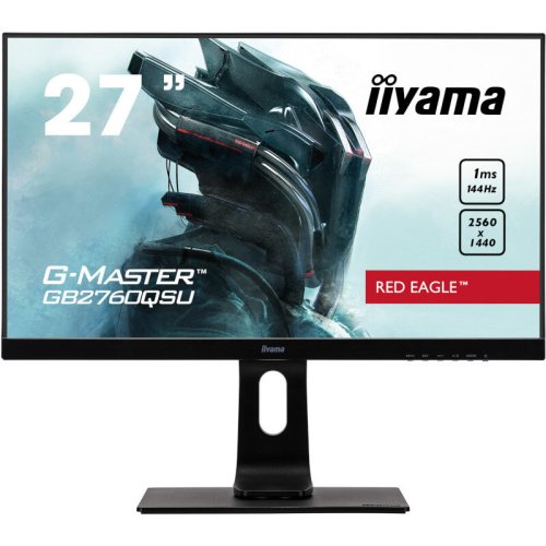 IIYAMA Monitor LED IIyama Gaming G-Master Red Eagle GB2760QSU-B1 27 inch 1 ms Negru FreeSync 144 Hz