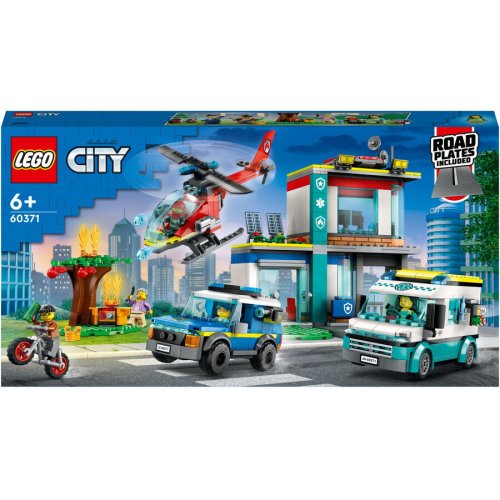 LEGO® LEGO® City - Centru pentru vehicule de urgenta 60371, 706 piese