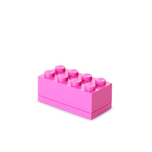 LEGO® Mini cutie depozitare LEGO 2x4 roz