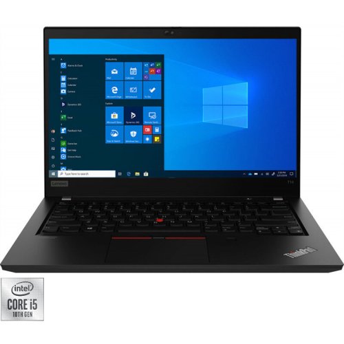 Lenovo Laptop Lenovo 14'' ThinkPad T14 Gen 1, FHD IPS, Procesor Intel® Core™ i5-10210U (6M Cache, up to 4.20 GHz), 8GB DDR4, 512GB SSD, GMA UHD, Win 10 Pro, Black