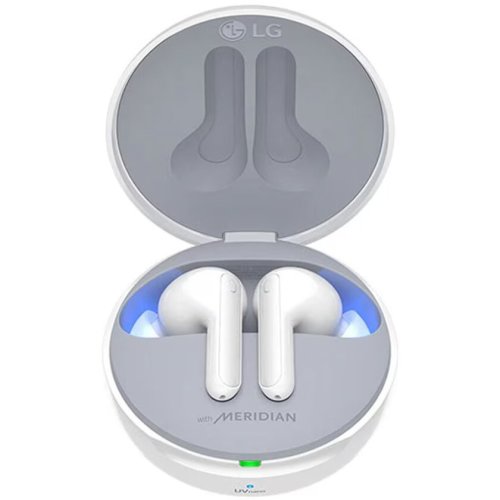 Lg casti audio in-ear lg tone free fn7, true wireless, bluetooth, uv nano, autonomie 21 ore, alb