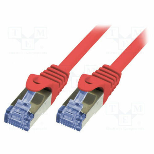 logilink Patch Cablu Cat.6A 10G S/FTP PIMF PrimeLine 0,5 roÈu
