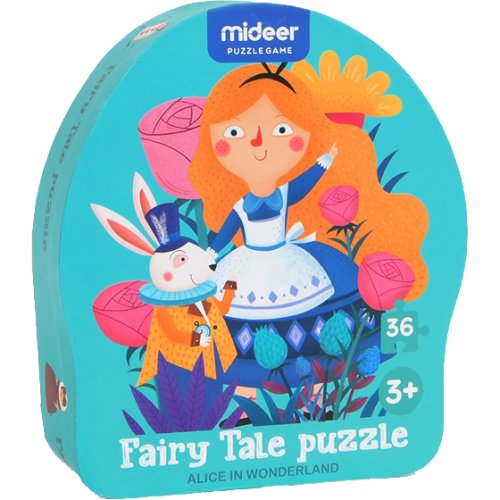 Mideer Puzzle poveste – Alice in tara minunilor, 36 piese Mideer MD3058