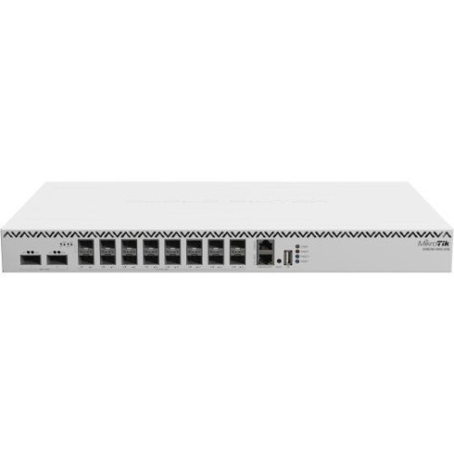 MikroTik Switch Mikrotik, Cloud Router CRS518-16XS-2XQ-RM, 16x porturi SFP28 25Gbps, 2x Port QSFP28 100Gbps, carcasa 1U rackmount, Dual boot, RouterOS sau SwitchOS