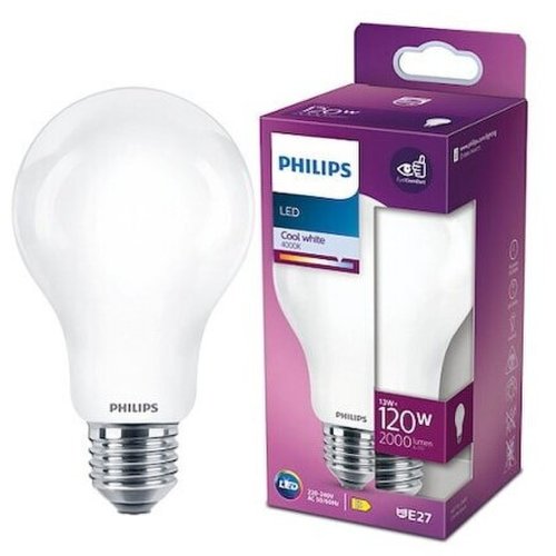 Philips Bec LED Philips Classic A67, E27, 13W (120W), 2000 lm, lumina alba rece (4000K)
