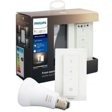 Philips Kit Philips Hue de reglare wireless a intensitatii, 1x E27, 9W (60W), 2700K, 800 lumeni, 220-240V