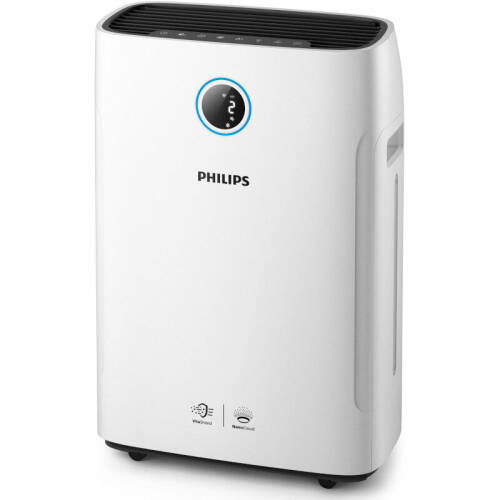 Philips Philips Combi 2-in-1 purificator si umidificator PHILIPS AC2729/50 Series 2000i, 4 trepte de viteza, HEPA, Alb