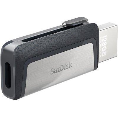 Sandisk Memorie USB SanDisk Cruzer® Ultra® DUALTM USB 3.1 + USB TYPE-C 128 GB