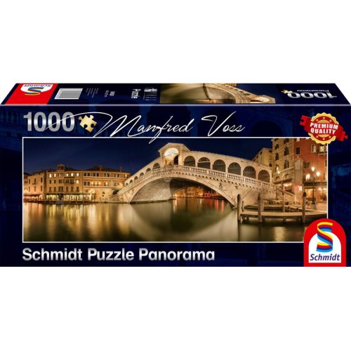 Schmidt puzzle schmidt - manfred voss: rialto bridge, 1000 piese