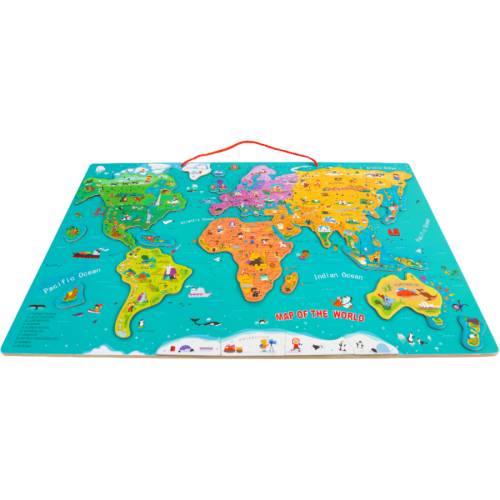 Topbright Puzzle magnetic - Harta lumii