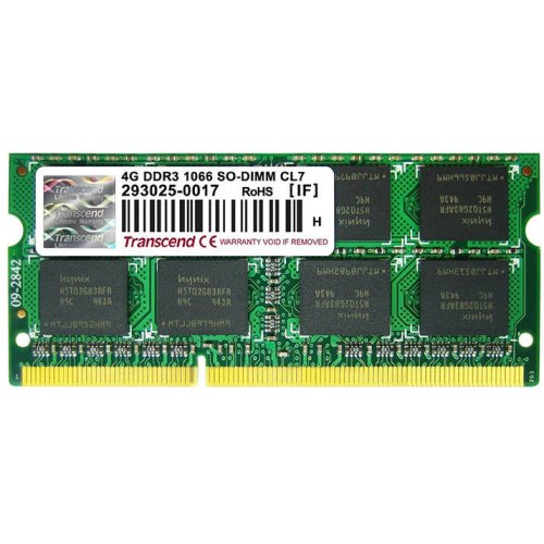 Transcend Memorie Transcend Apple Series 4GB DDR3 1066MHz CL7 SODIMM 2Rx8