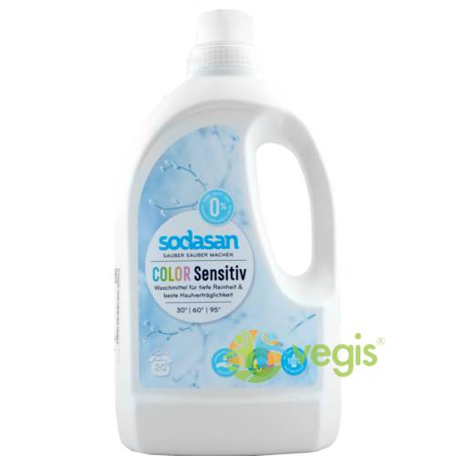 Detergent Lichid Sensitive pentru Rufe Colorate Ecologic/Bio 1.5L