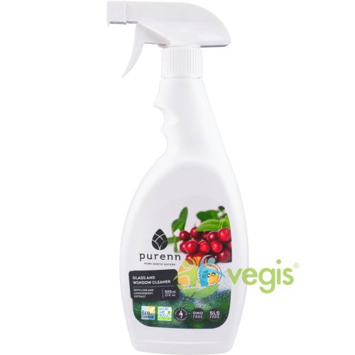 Detergent pentru Geamuri cu Merisoare si Lime Eco/Bio 500ml