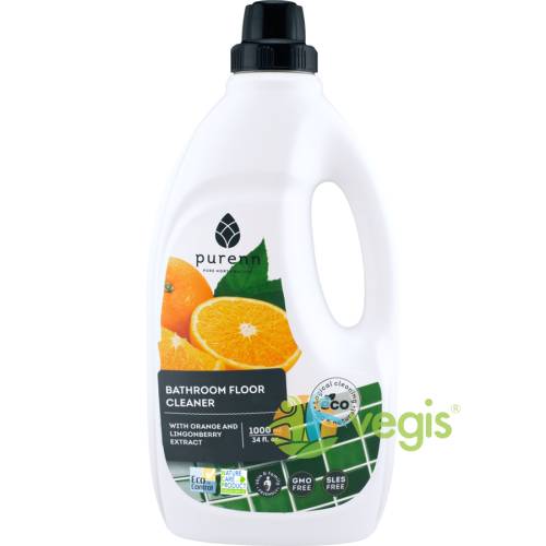 Detergent pentru Pardoseli (Baie) cu Portocale si Merisoare Eco/Bio 1L