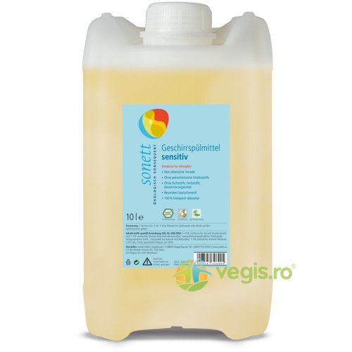 Detergent pentru Spalat Vase Sensitiv Neutru Ecologic/Bio 10L