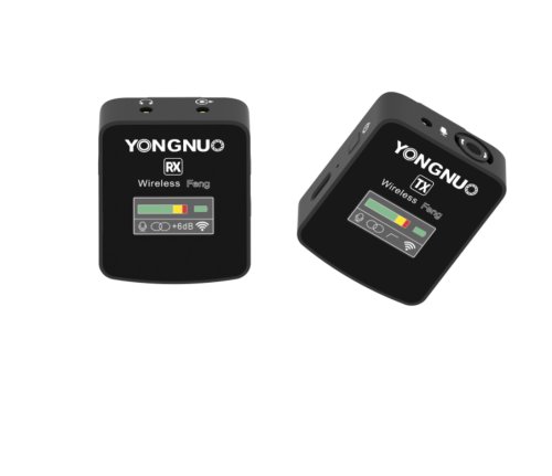 Sistem wireless Yongnuo Feng 2.4G cu Microfon lavaliera Transmitator si Receiver