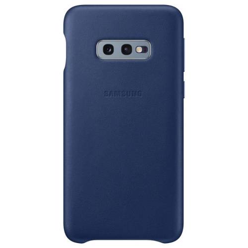 Capac protectie spate Samsung Leather Cover pentru Galaxy S10e (G970F) Bleumarin