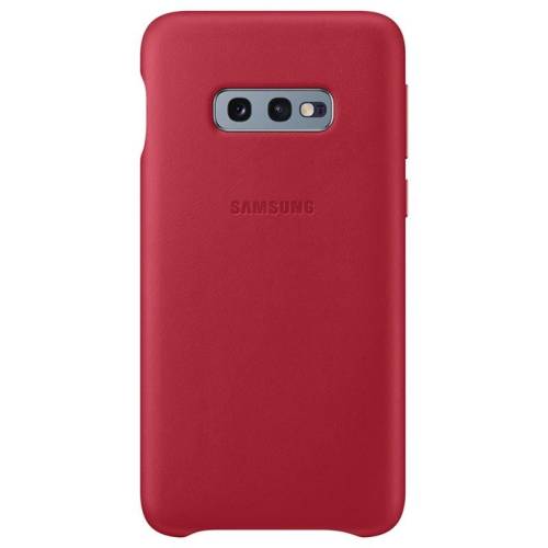 Capac protectie spate Samsung Leather Cover pentru Galaxy S10e (G970F) Red