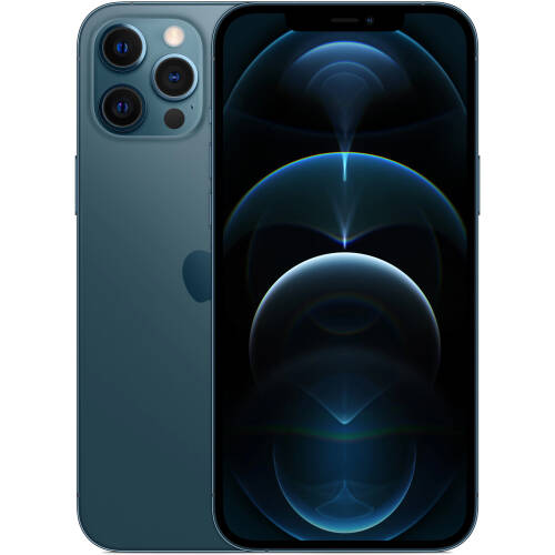 Telefon Mobil Apple iPhone 12 Pro Max 128GB Flash Nano SIM + eSIM 5G Pacific Blue