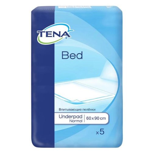 Aleze absorbante - tena bed underpad normal 60x90 cm, 5 buc