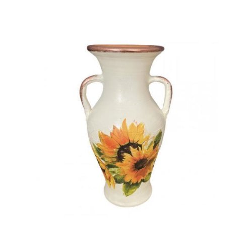 Amfora ceramica cu floarea soarelui - Ceramica Martinescu