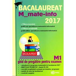 BAC 2017 Matematica M Mate-info M1 - Mihai Baluna, editura Gil