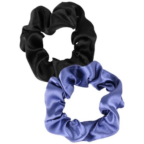 Banda Elastica pentru Par Tip Scrunchies Camco, negru+ albastru, 2 buc