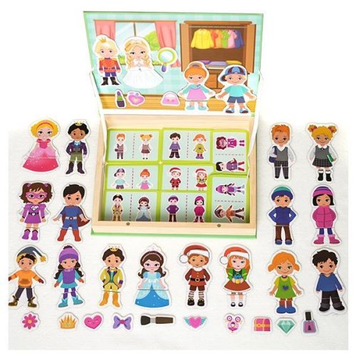Carte Magnetica Montessori - Imbraca personajele, 7Toys
