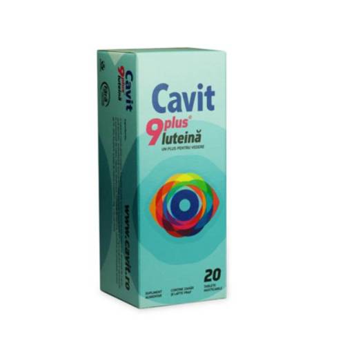 Cavit 9 Plus Luteina Biofarm, 20 comprimate