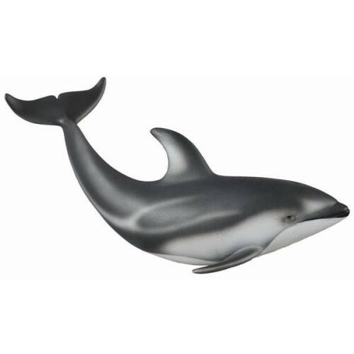 Delfin de pacific cu lateralele albe m - animal figurina