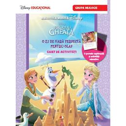 Disney Regatul de gheata - O zi de vara perfecta pentru Olaf - Caiet de activitati. Grupa mijlocie, editura Litera