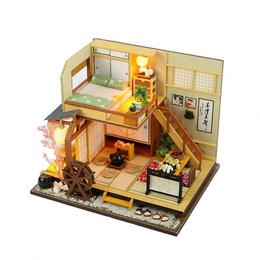 Joc interactiv, educational, macheta casuta de asamblat, miniatura, Japan Home, cadou zi de nastere, aniversare, DIY