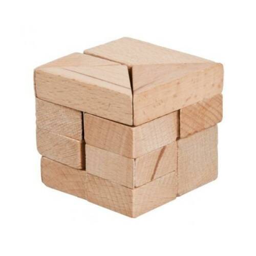 Joc logic IQ - Cub din lemn