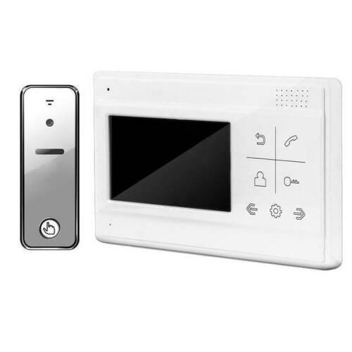 Kit videointerfon Safer cu monitor de interior color si post exterior din aluminiu