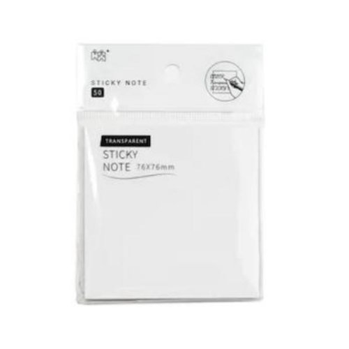 Notite Adezive Transparent Sticky Notes, 76 x 76 mm, 50buc