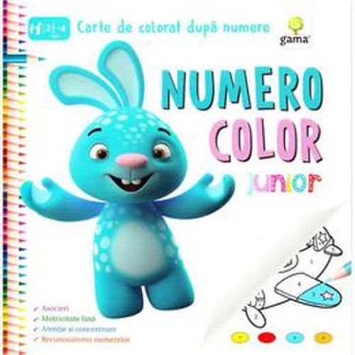 Numero Color Junior - Carte de colorat dupa numere, editura Gama